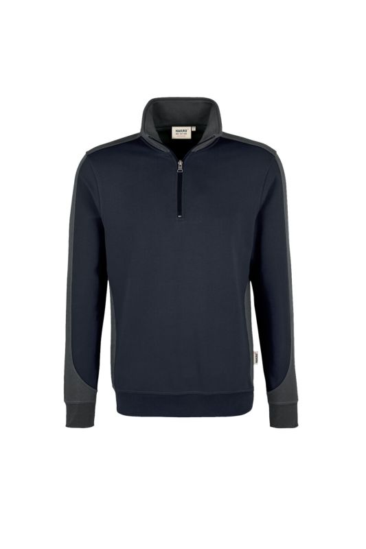 HAKRO | Nr. 476 | Zip-Sweatshirt | Contrast MIKRALINAR®